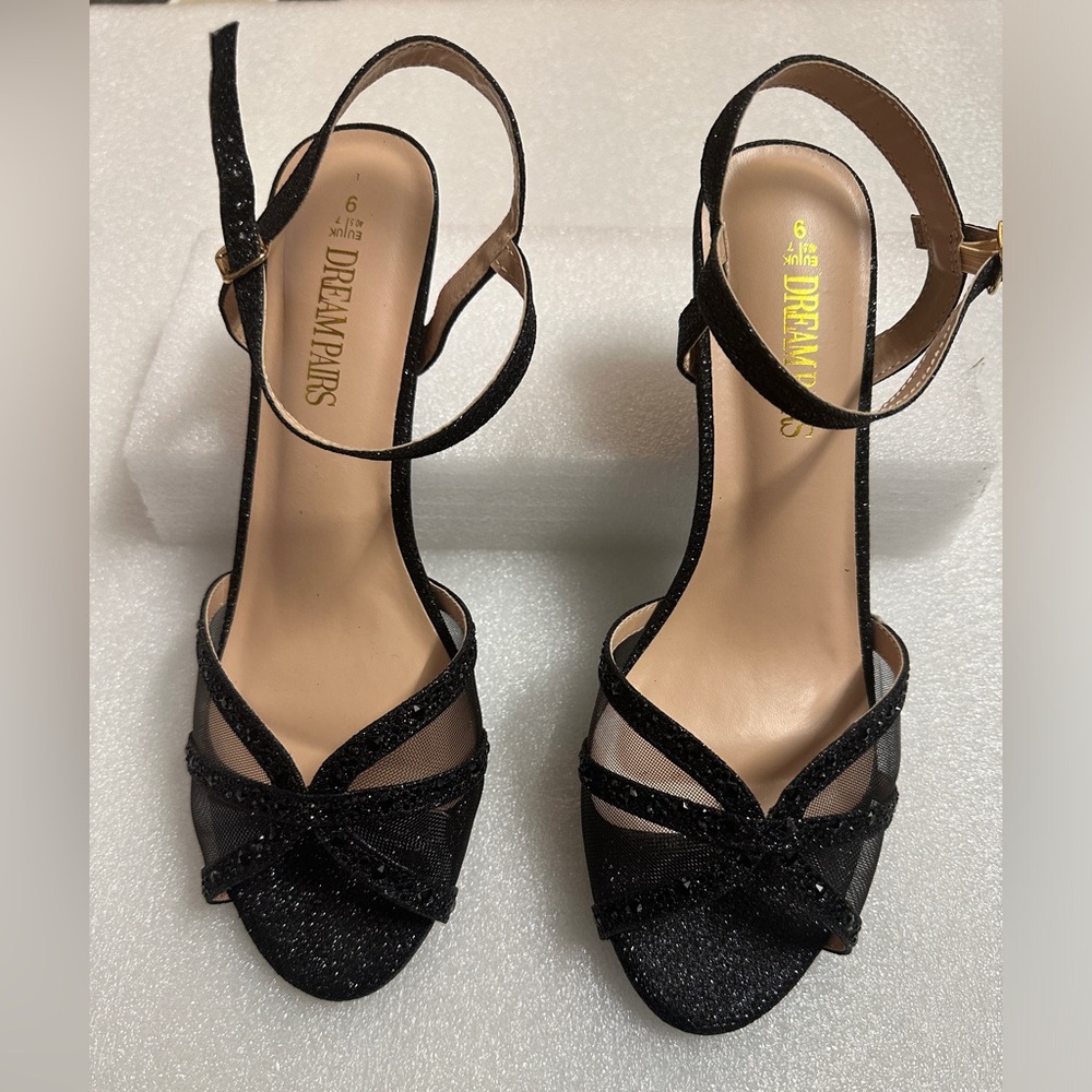 DREAM PAIRS Women's Dolce Fashion Stilettos Open Toe Pump Heel Sandals
